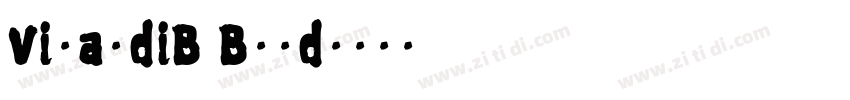 VivaldiB Bold字体转换